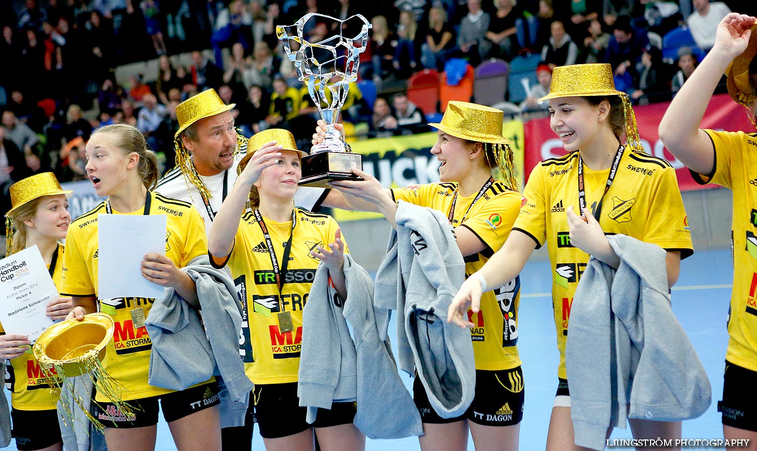 Ungdoms-SM Steg 5 Flickor A SM-FINAL Gökstens BK-Torslanda HK 23-13,dam,Idrottshuset,Jönköping,Sverige,USM Steg 5 2014,Ungdoms-SM,2014,85215