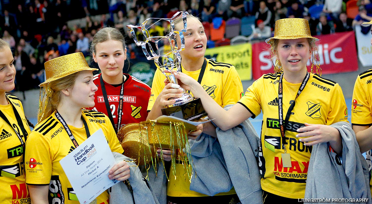 Ungdoms-SM Steg 5 Flickor A SM-FINAL Gökstens BK-Torslanda HK 23-13,dam,Idrottshuset,Jönköping,Sverige,USM Steg 5 2014,Ungdoms-SM,2014,85218