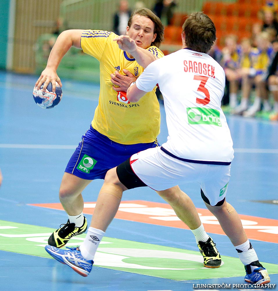 Landskamp Sverige-Norge 21-25,herr,Arena Skövde,Skövde,Sverige,Handboll,,2014,89081