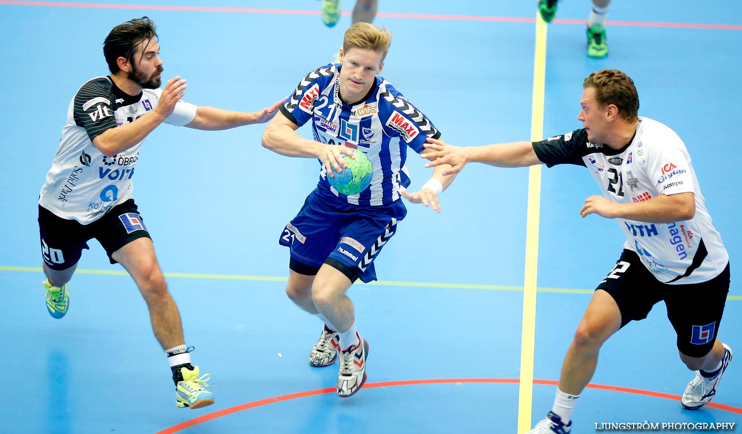 Träningsmatch IFK Skövde HK-VästeråsIrsta HF 32-14,herr,Arena Skövde,Skövde,Sverige,Handboll,,2014,94786