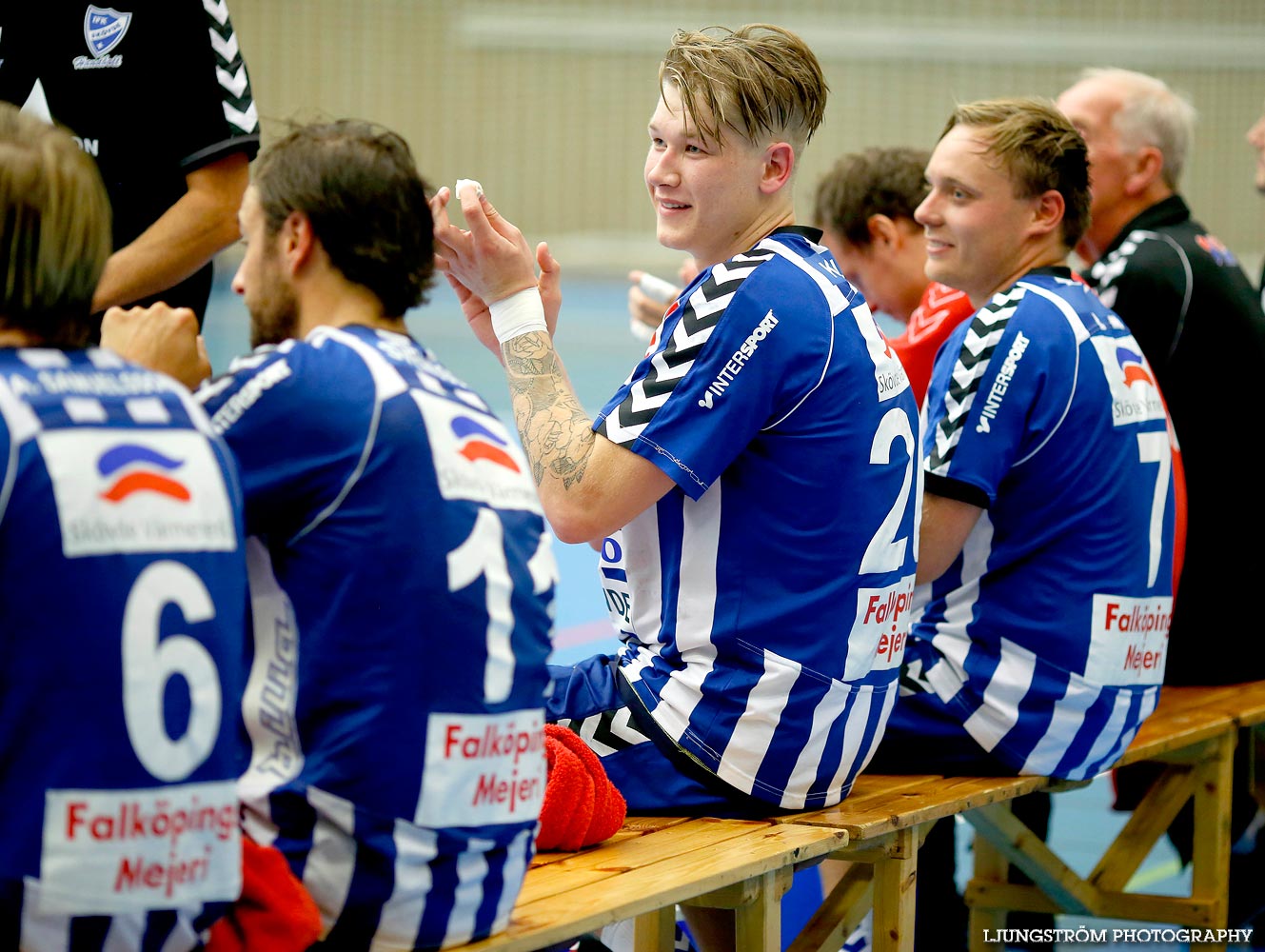 Träningsmatch IFK Skövde HK-VästeråsIrsta HF 32-14,herr,Arena Skövde,Skövde,Sverige,Handboll,,2014,94802