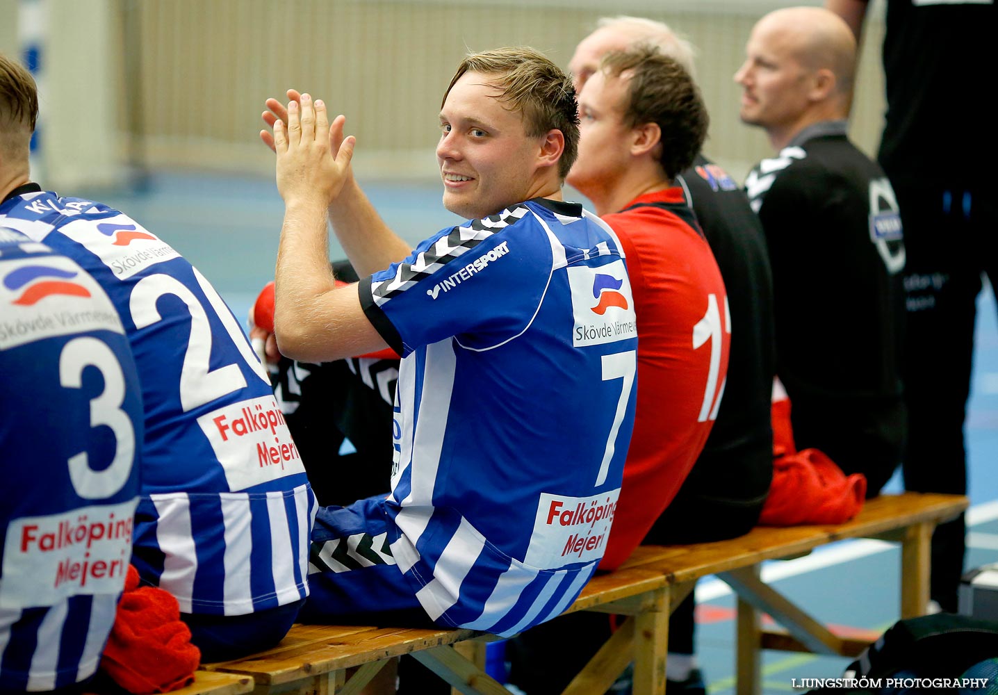 Träningsmatch IFK Skövde HK-VästeråsIrsta HF 32-14,herr,Arena Skövde,Skövde,Sverige,Handboll,,2014,94805