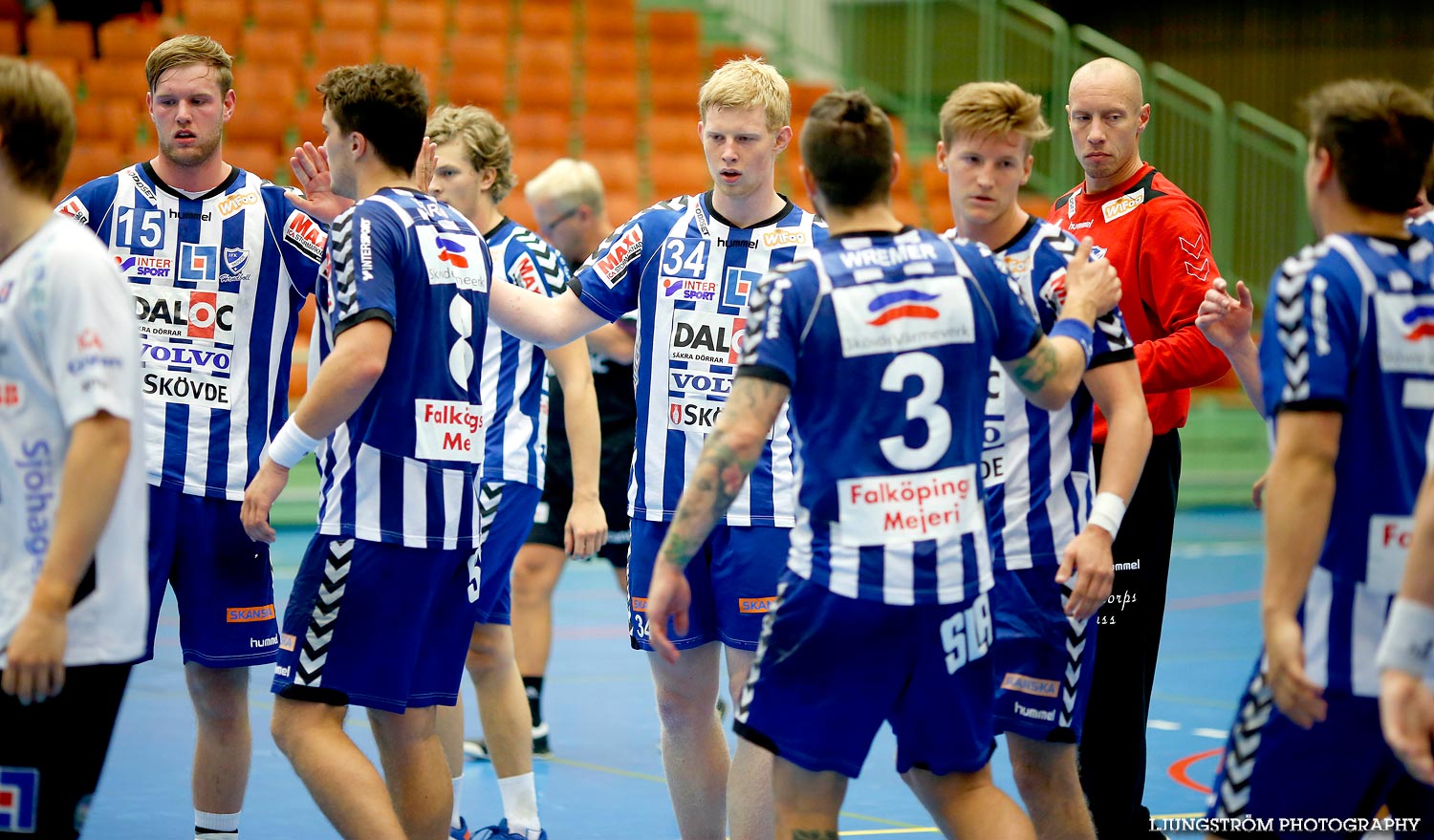 Träningsmatch IFK Skövde HK-VästeråsIrsta HF 32-14,herr,Arena Skövde,Skövde,Sverige,Handboll,,2014,94806