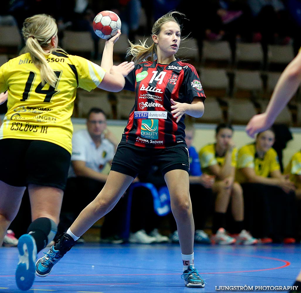 Ungdoms-SM Steg 1 Damjuniorer HK Country-Eslövs IK 15-22,dam,Skövde Idrottshall,Skövde,Sverige,Handboll,,2014,94014