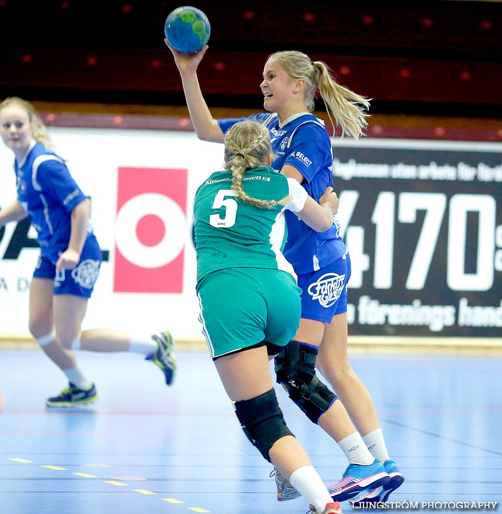 Ungdoms-SM Steg 1 Damjuniorer Kungälvs HK-IF Hallby HK 17-28,dam,Skövde Idrottshall,Skövde,Sverige,Handboll,,2014,94516