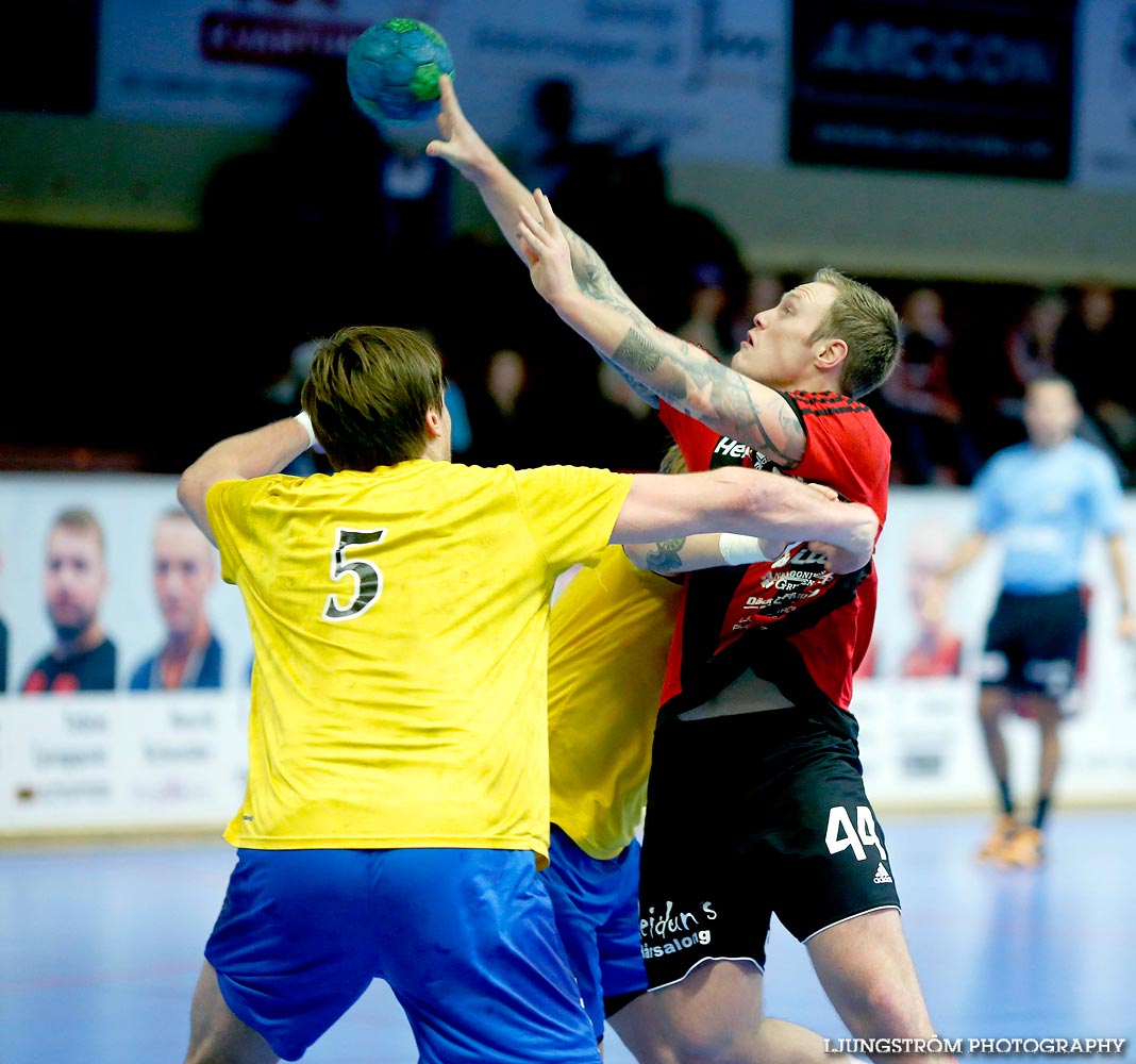 HK Country-HK Cliff 28-24,herr,Skövde Idrottshall,Skövde,Sverige,Handboll,,2014,97285