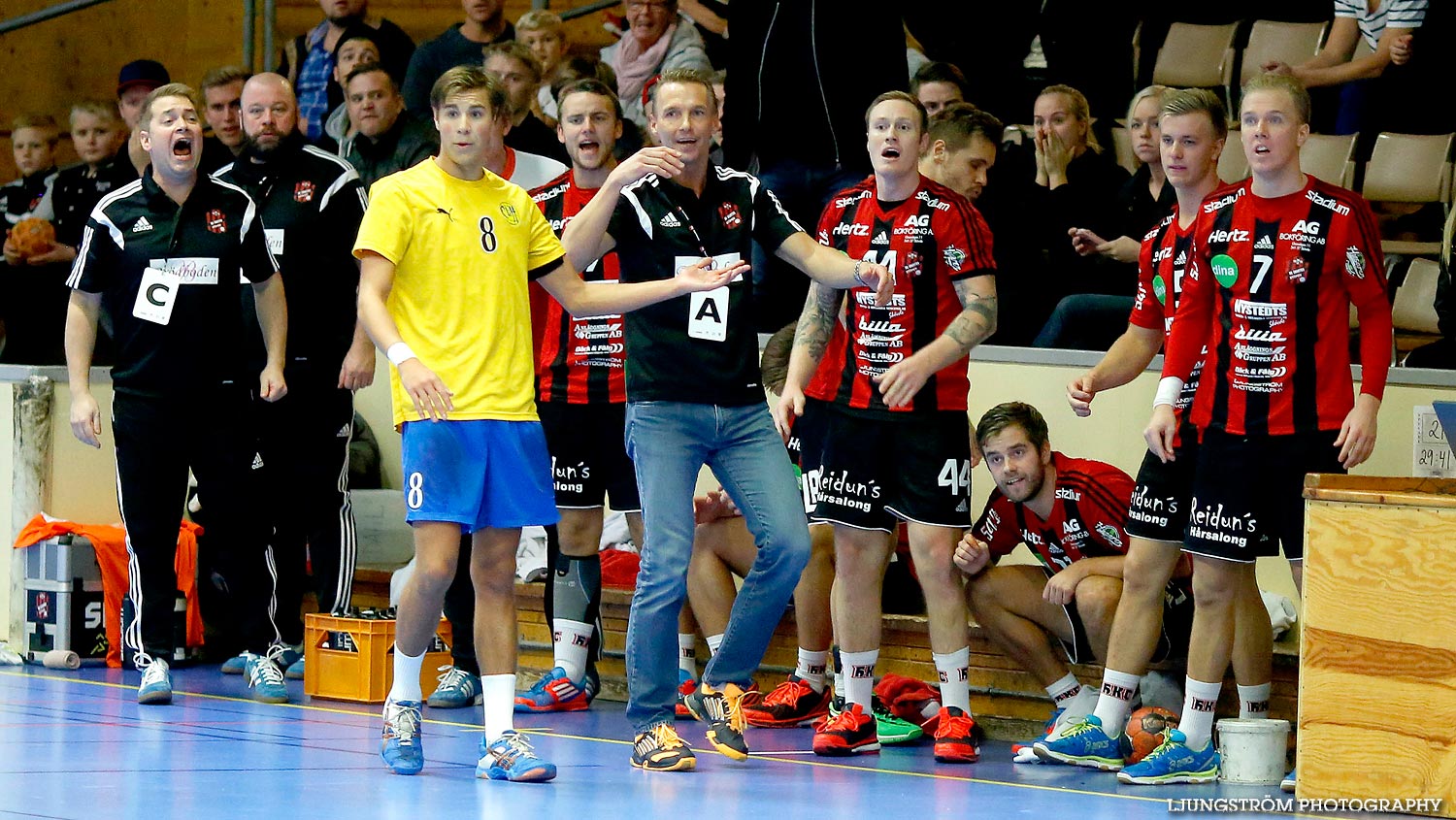 HK Country-HK Cliff 28-24,herr,Skövde Idrottshall,Skövde,Sverige,Handboll,,2014,97291