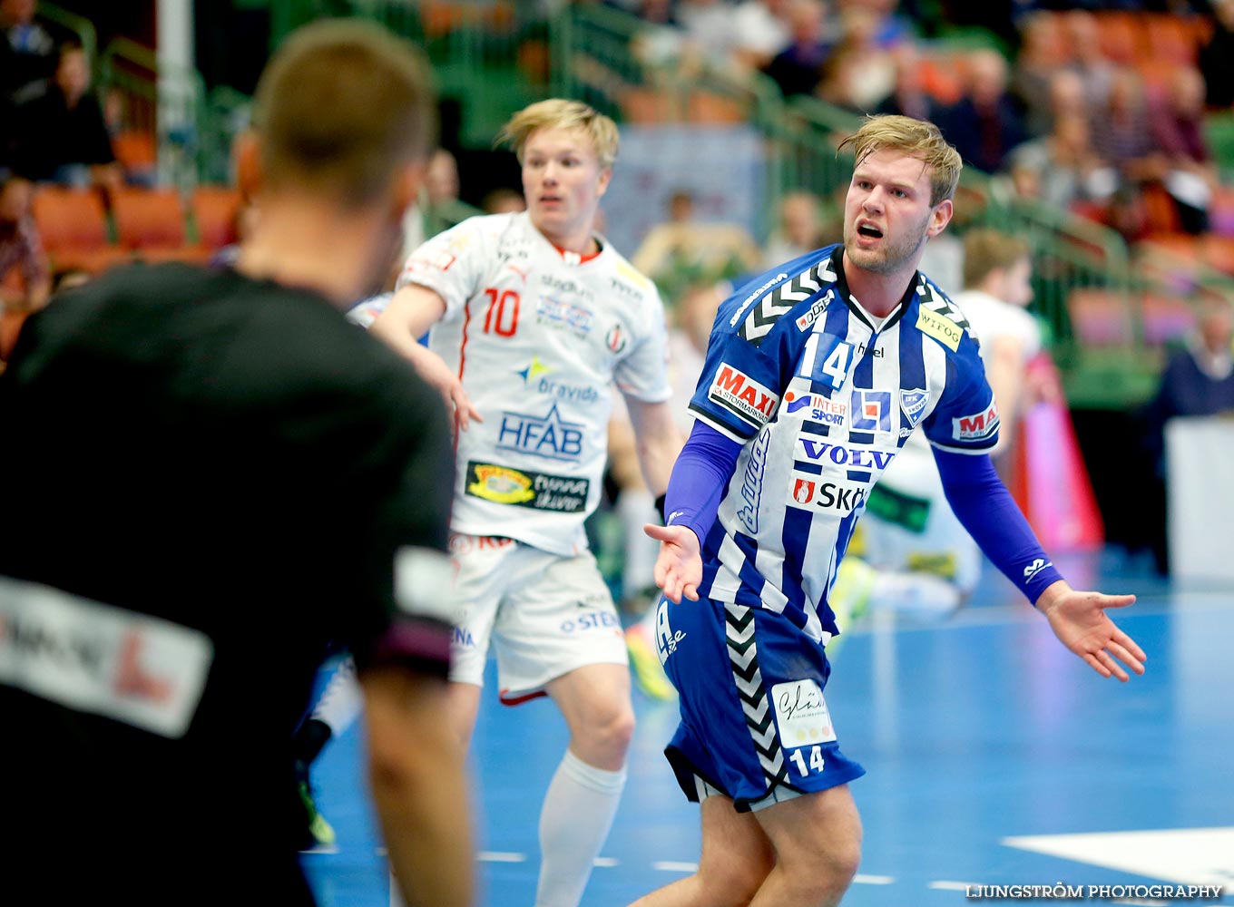 IFK Skövde HK-HK Drott Halmstad 30-35,herr,Arena Skövde,Skövde,Sverige,Handboll,,2014,97526