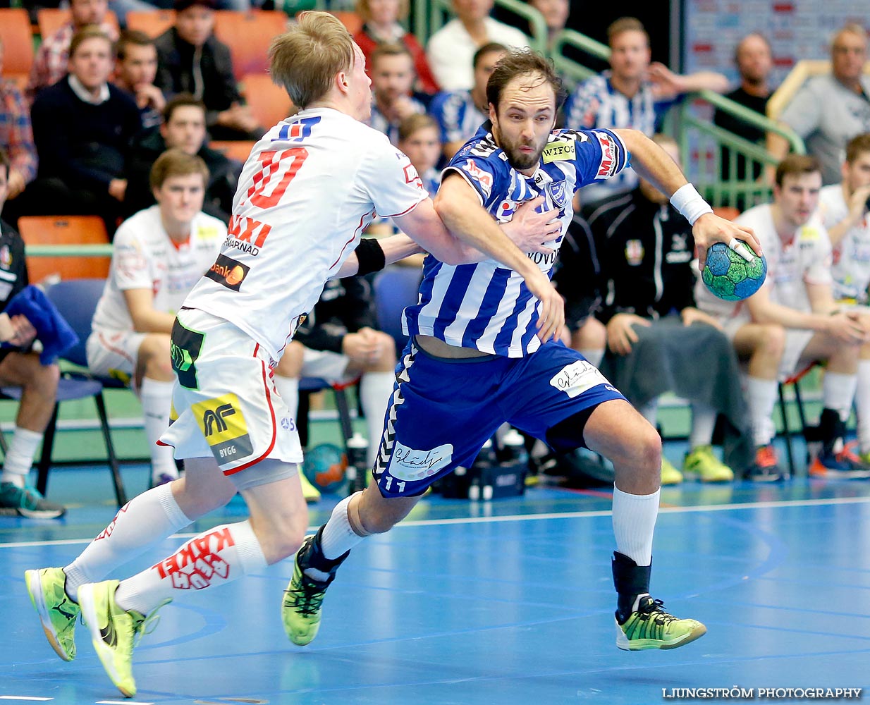 IFK Skövde HK-HK Drott Halmstad 30-35,herr,Arena Skövde,Skövde,Sverige,Handboll,,2014,97546