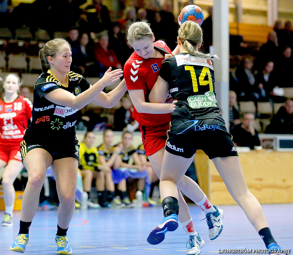 HF Somby/Skövde-HK S-hof 17-22,dam,Skövde Idrottshall,Skövde,Sverige,Handboll,,2014,128716