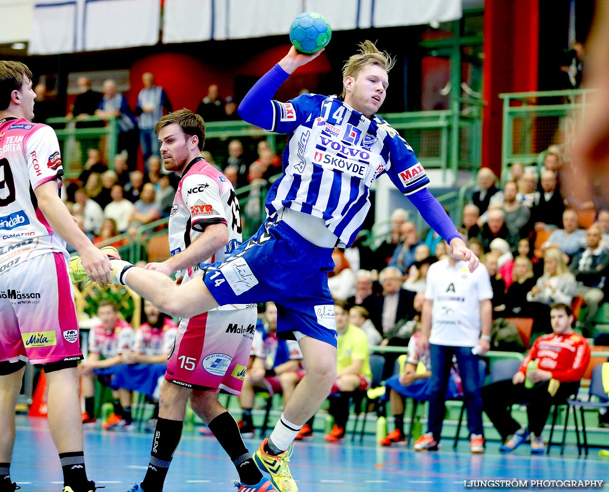 IFK Skövde HK-HK Malmö 27-25,herr,Arena Skövde,Skövde,Sverige,Handboll,,2014,101951