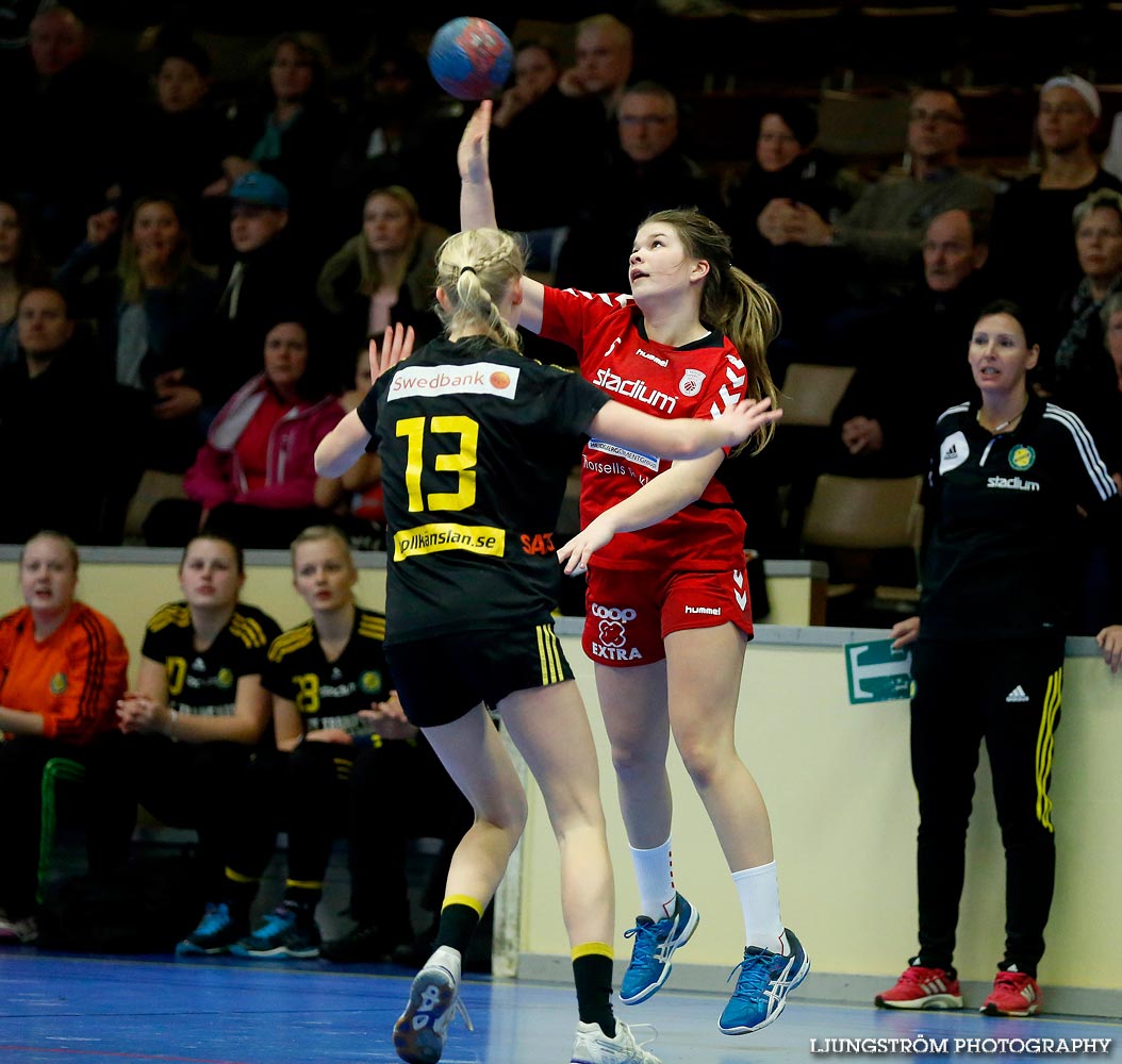 Ungdoms-SM Steg 3 Flickor A Skövde HF-HK S-hof 31-15,dam,Skövde Idrottshall,Skövde,Sverige,Handboll,,2015,102369