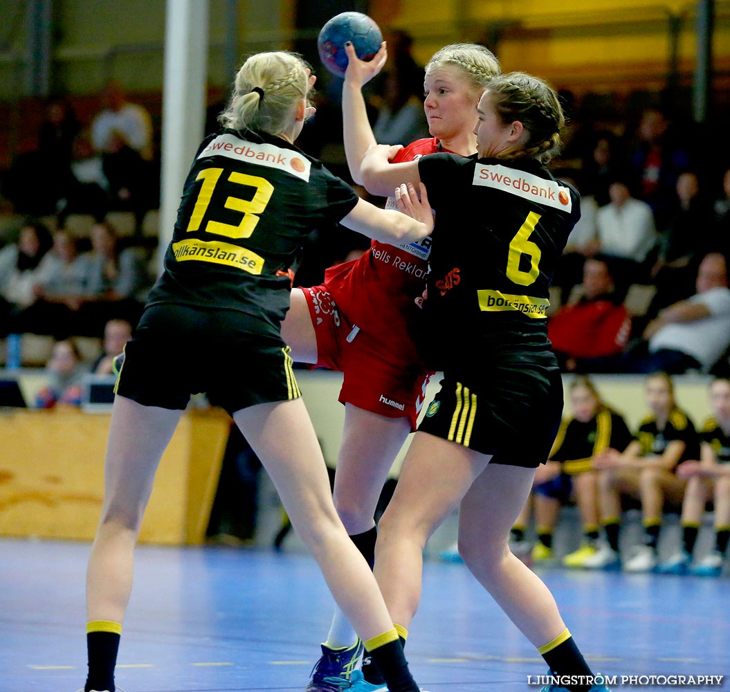 Ungdoms-SM Steg 3 Flickor A Skövde HF-HK S-hof 31-15,dam,Skövde Idrottshall,Skövde,Sverige,Handboll,,2015,102374