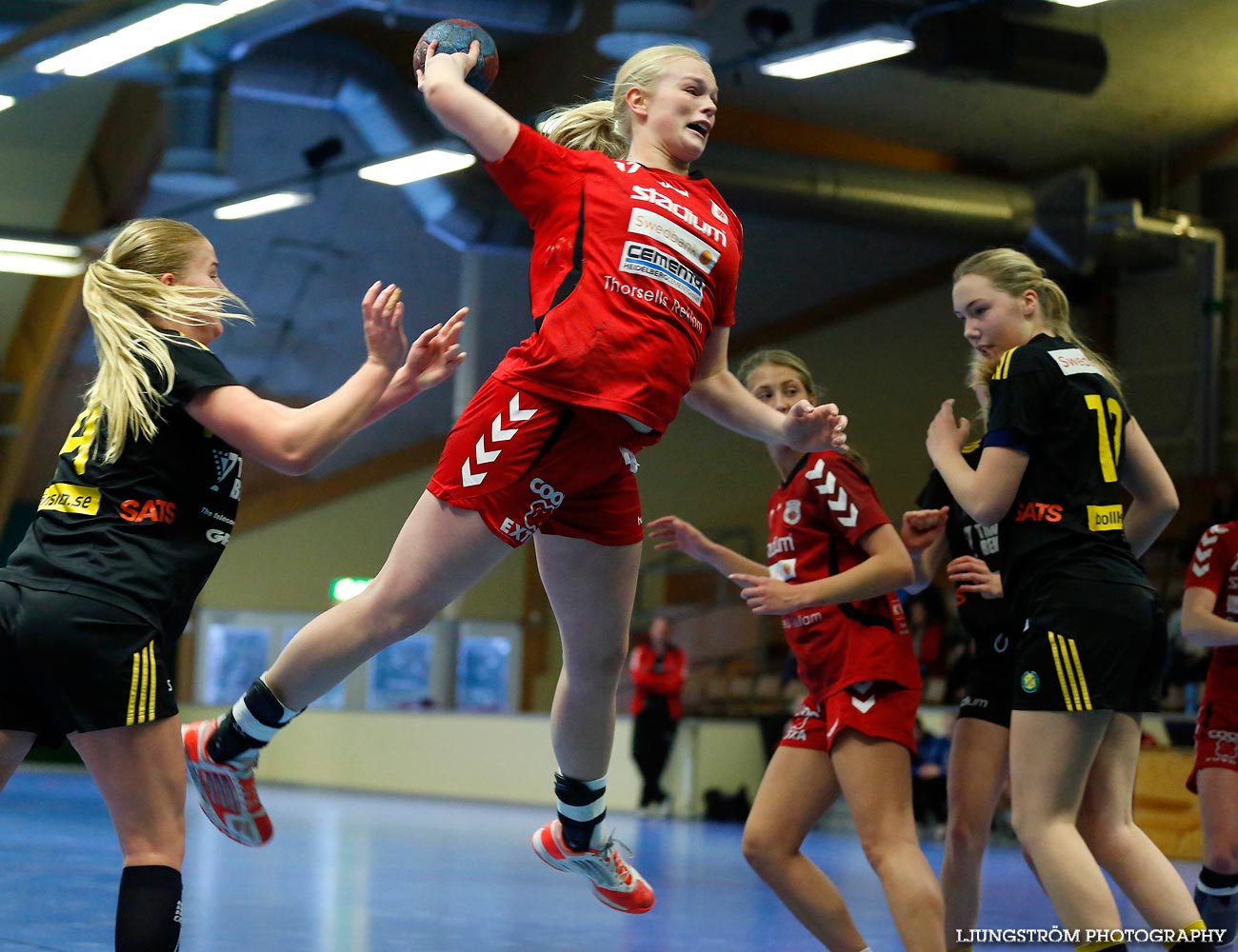 Ungdoms-SM Steg 3 Flickor A Skövde HF-HK S-hof 31-15,dam,Skövde Idrottshall,Skövde,Sverige,Handboll,,2015,102375