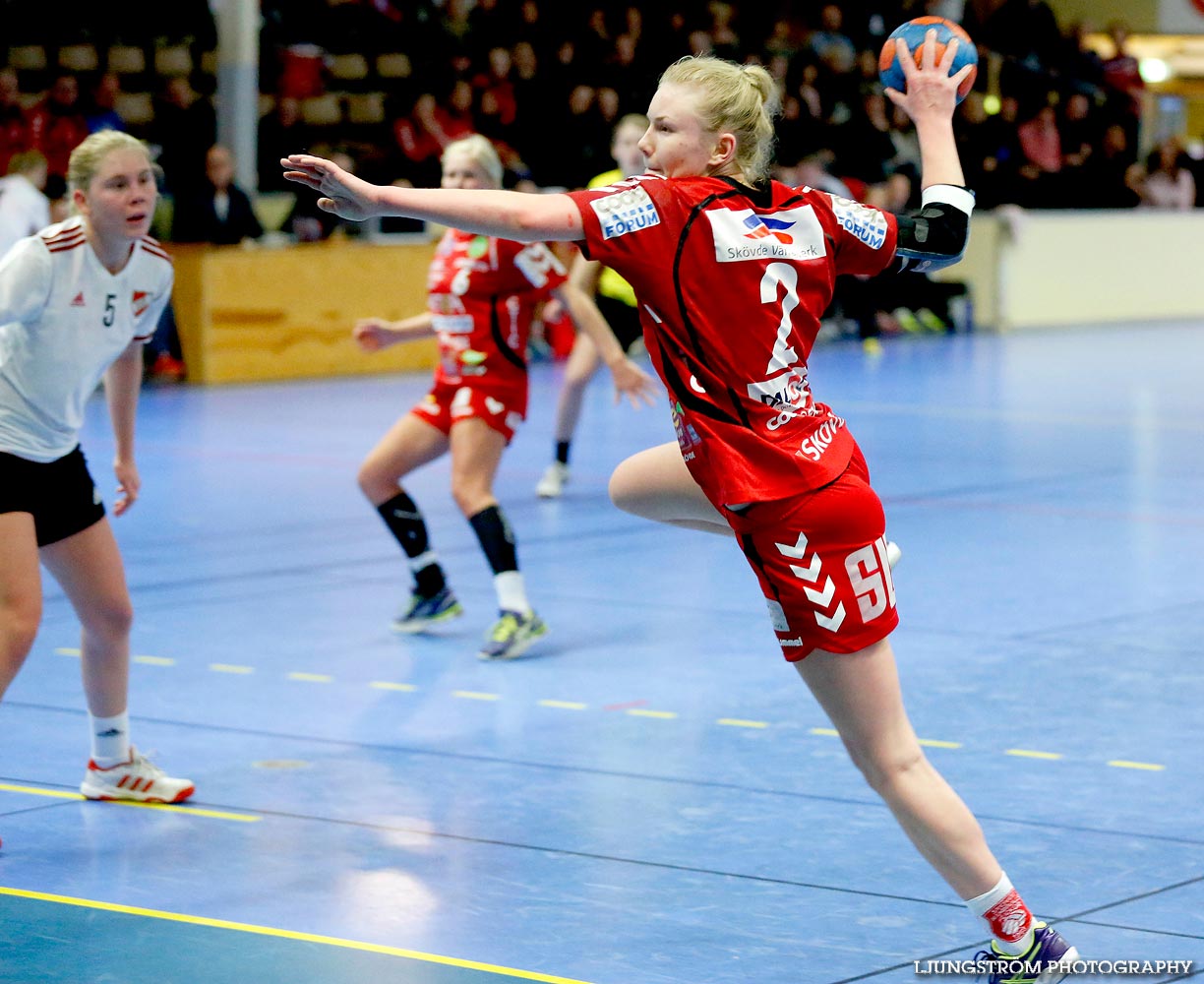 Ungdoms-SM Steg 4 Damjuniorer Skövde HF-Skånela IF 29-20,dam,Skövde Idrottshall,Skövde,Sverige,Handboll,,2015,102705