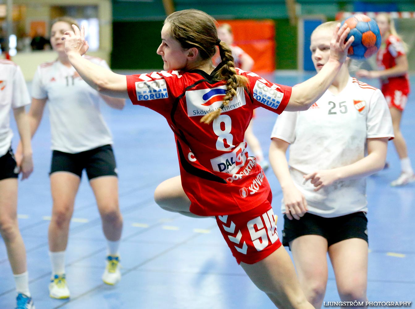 Ungdoms-SM Steg 4 Damjuniorer Skövde HF-Skånela IF 29-20,dam,Skövde Idrottshall,Skövde,Sverige,Handboll,,2015,102721