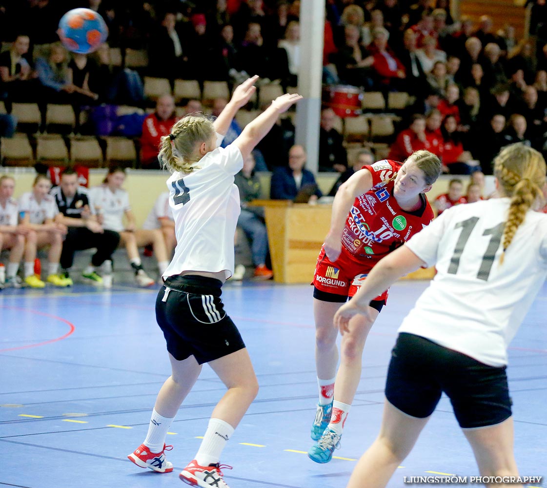 Ungdoms-SM Steg 4 Damjuniorer Skövde HF-Skånela IF 29-20,dam,Skövde Idrottshall,Skövde,Sverige,Handboll,,2015,102729