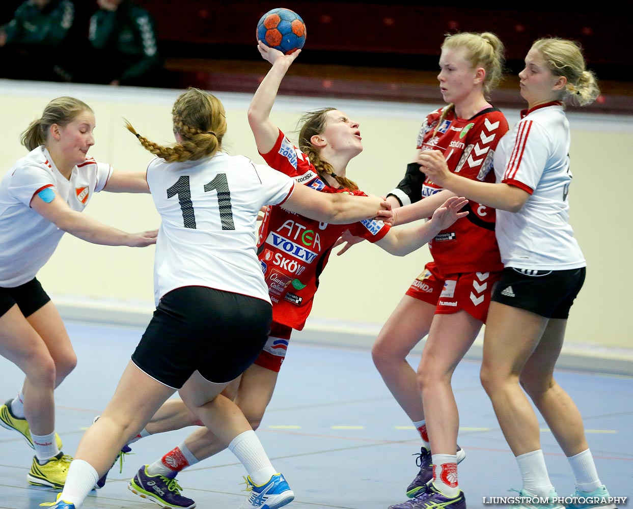 Ungdoms-SM Steg 4 Damjuniorer Skövde HF-Skånela IF 29-20,dam,Skövde Idrottshall,Skövde,Sverige,Handboll,,2015,102735