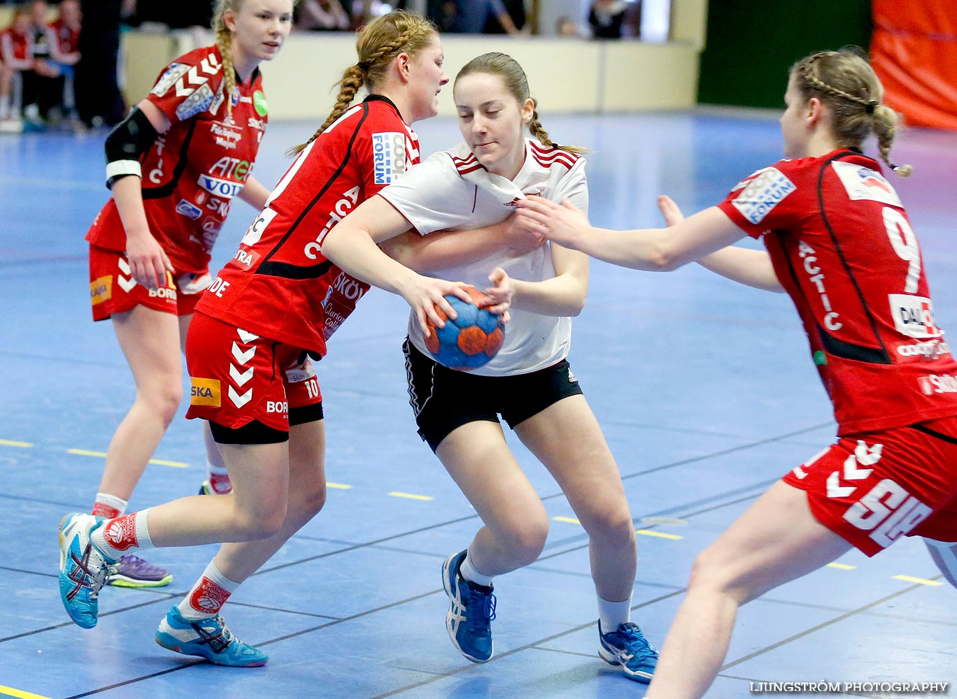 Ungdoms-SM Steg 4 Damjuniorer Skövde HF-Skånela IF 29-20,dam,Skövde Idrottshall,Skövde,Sverige,Handboll,,2015,102778