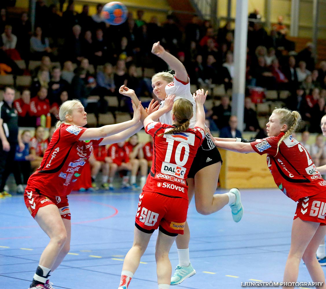 Ungdoms-SM Steg 4 Damjuniorer Skövde HF-Skånela IF 29-20,dam,Skövde Idrottshall,Skövde,Sverige,Handboll,,2015,102781