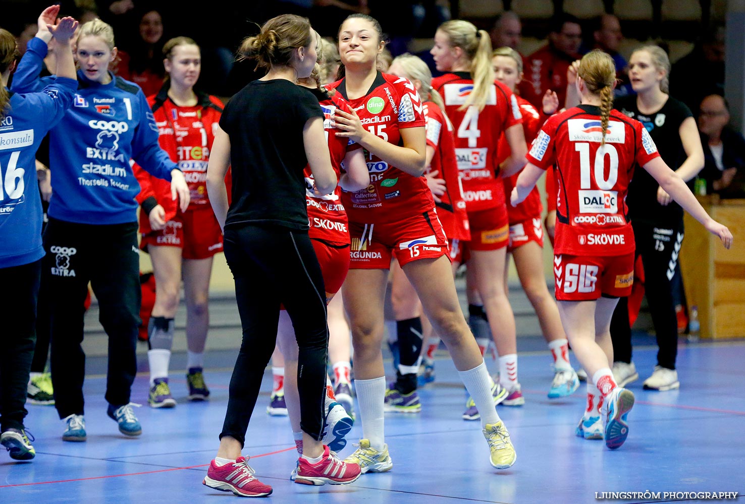 Ungdoms-SM Steg 4 Damjuniorer Skövde HF-Skånela IF 29-20,dam,Skövde Idrottshall,Skövde,Sverige,Handboll,,2015,102785