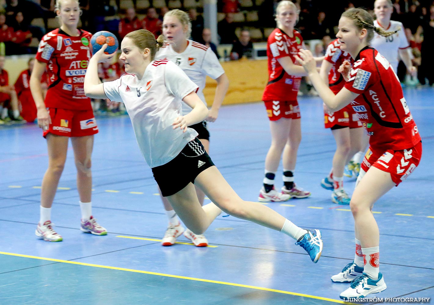 Ungdoms-SM Steg 4 Damjuniorer Skövde HF-Skånela IF 29-20,dam,Skövde Idrottshall,Skövde,Sverige,Handboll,,2015,102787