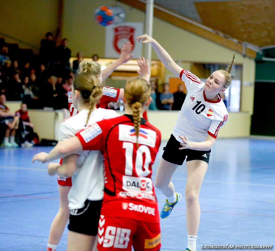 Ungdoms-SM Steg 4 Damjuniorer Skövde HF-Skånela IF 29-20,dam,Skövde Idrottshall,Skövde,Sverige,Handboll,,2015,102789