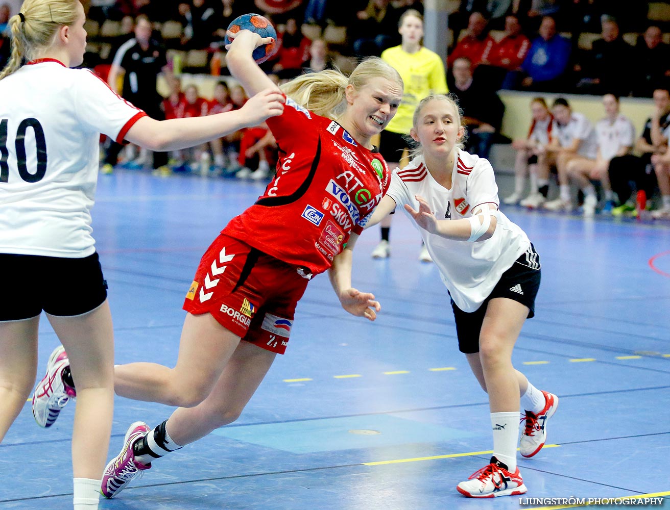 Ungdoms-SM Steg 4 Damjuniorer Skövde HF-Skånela IF 29-20,dam,Skövde Idrottshall,Skövde,Sverige,Handboll,,2015,102804