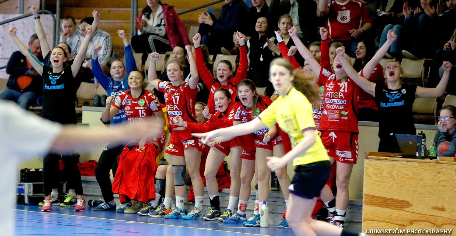 Ungdoms-SM Steg 4 Damjuniorer Skövde HF-Skånela IF 29-20,dam,Skövde Idrottshall,Skövde,Sverige,Handboll,,2015,102807