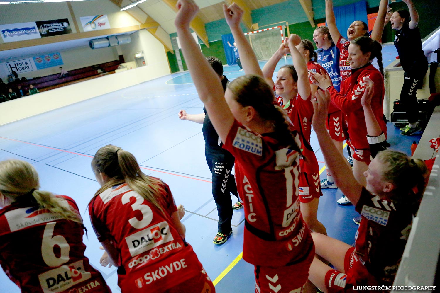 Ungdoms-SM Steg 4 Damjuniorer Skövde HF-Skånela IF 29-20,dam,Skövde Idrottshall,Skövde,Sverige,Handboll,,2015,102814