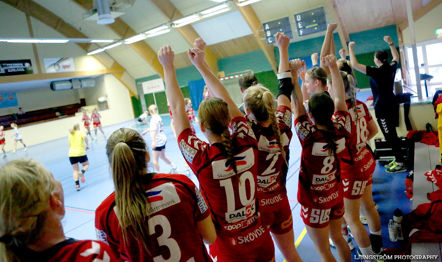 Ungdoms-SM Steg 4 Damjuniorer Skövde HF-Skånela IF 29-20,dam,Skövde Idrottshall,Skövde,Sverige,Handboll,,2015,102815