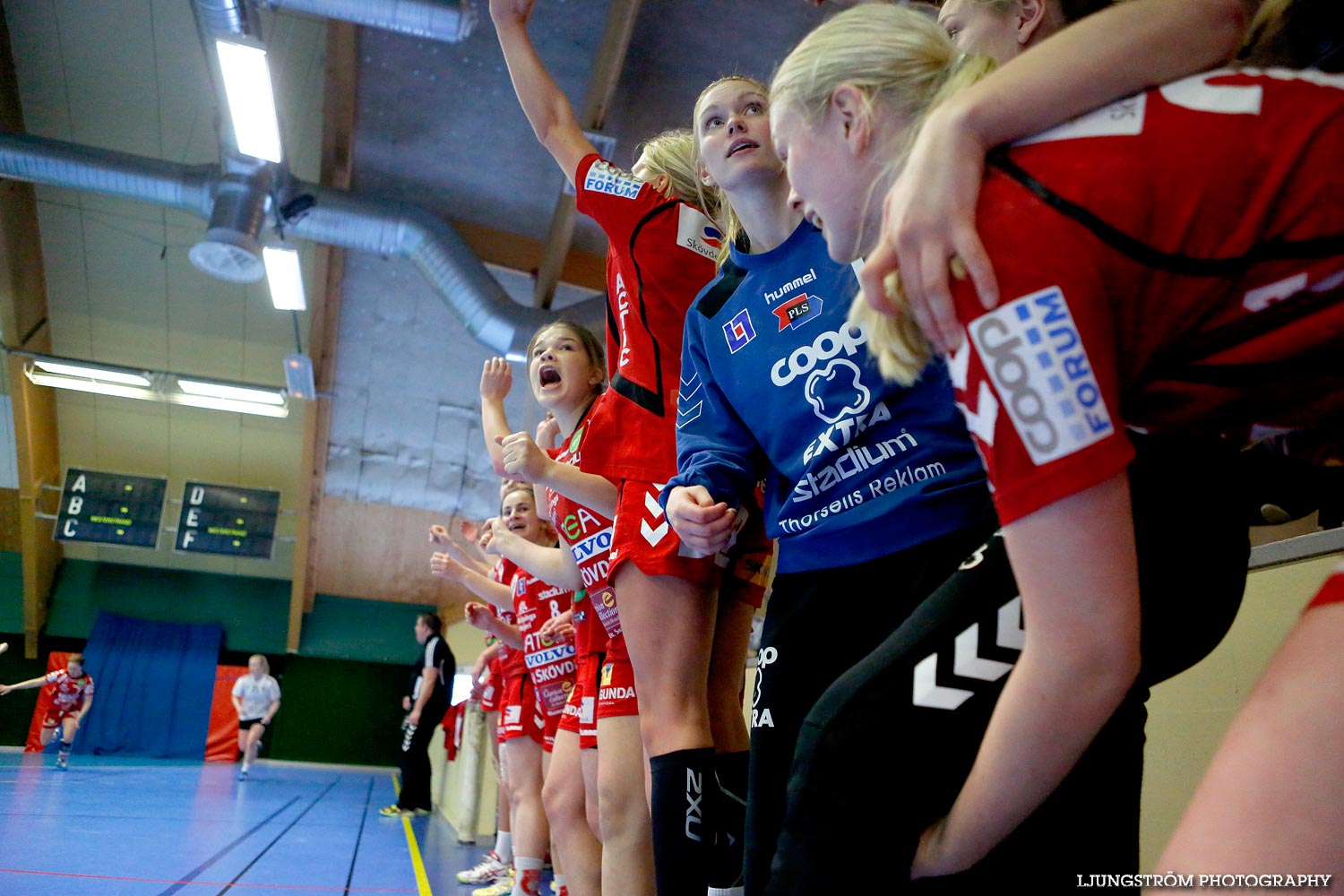 Ungdoms-SM Steg 4 Damjuniorer Skövde HF-Skånela IF 29-20,dam,Skövde Idrottshall,Skövde,Sverige,Handboll,,2015,102819