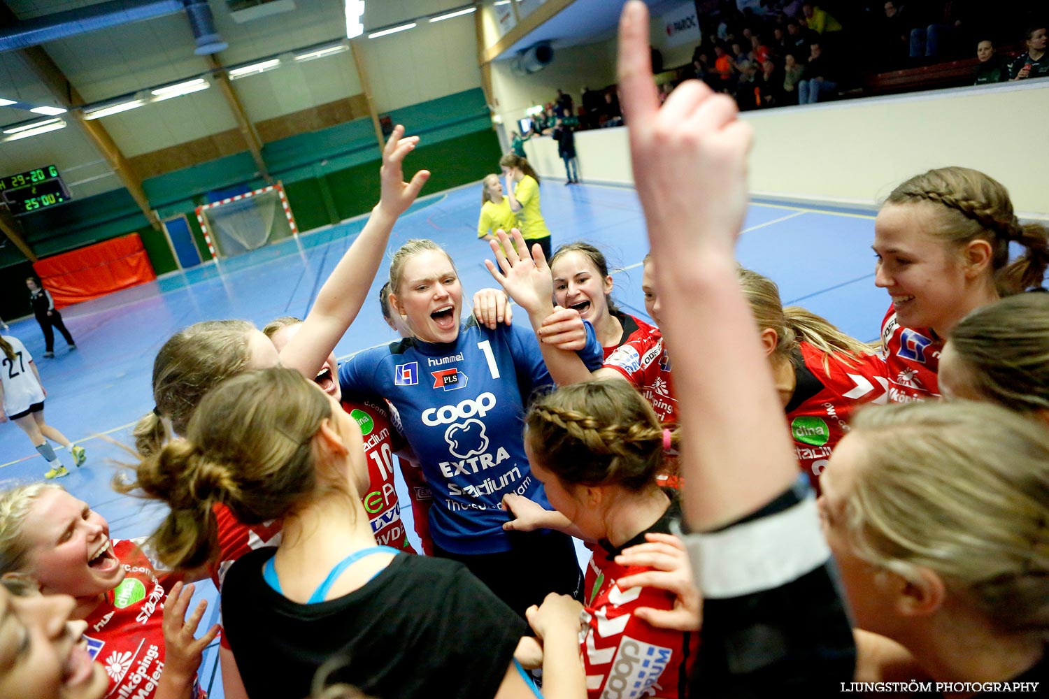 Ungdoms-SM Steg 4 Damjuniorer Skövde HF-Skånela IF 29-20,dam,Skövde Idrottshall,Skövde,Sverige,Handboll,,2015,102822