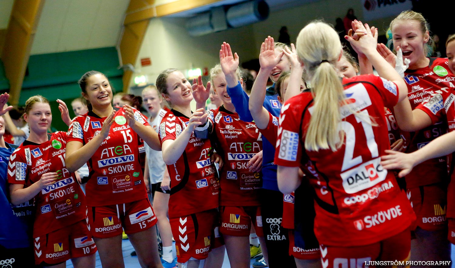 Ungdoms-SM Steg 4 Damjuniorer Skövde HF-Skånela IF 29-20,dam,Skövde Idrottshall,Skövde,Sverige,Handboll,,2015,102833