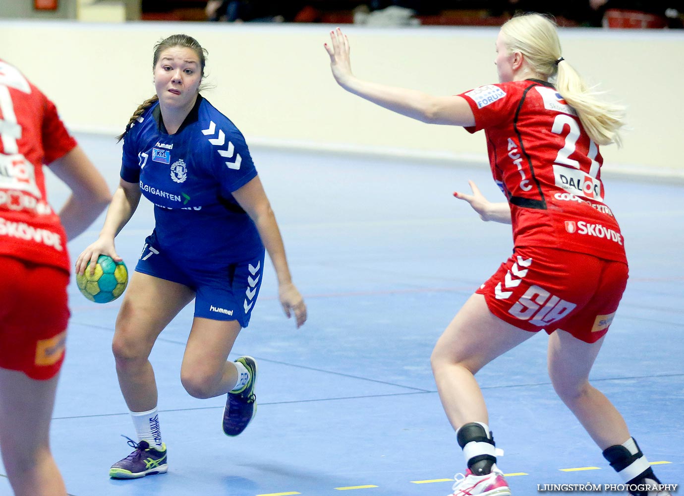 Ungdoms-SM Steg 4 Damjuniorer Spårvägens HF-Skövde HF 20-17,dam,Skövde Idrottshall,Skövde,Sverige,Handboll,,2015,103204