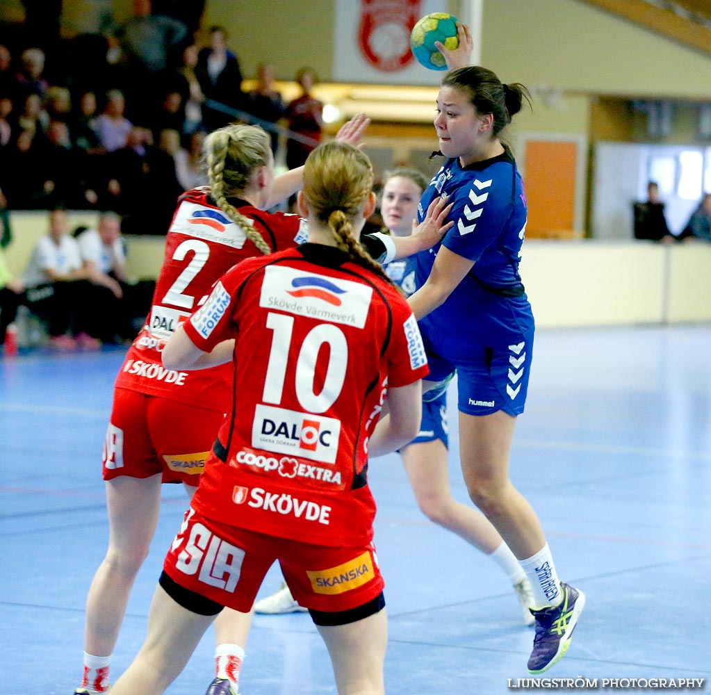 Ungdoms-SM Steg 4 Damjuniorer Spårvägens HF-Skövde HF 20-17,dam,Skövde Idrottshall,Skövde,Sverige,Handboll,,2015,103212