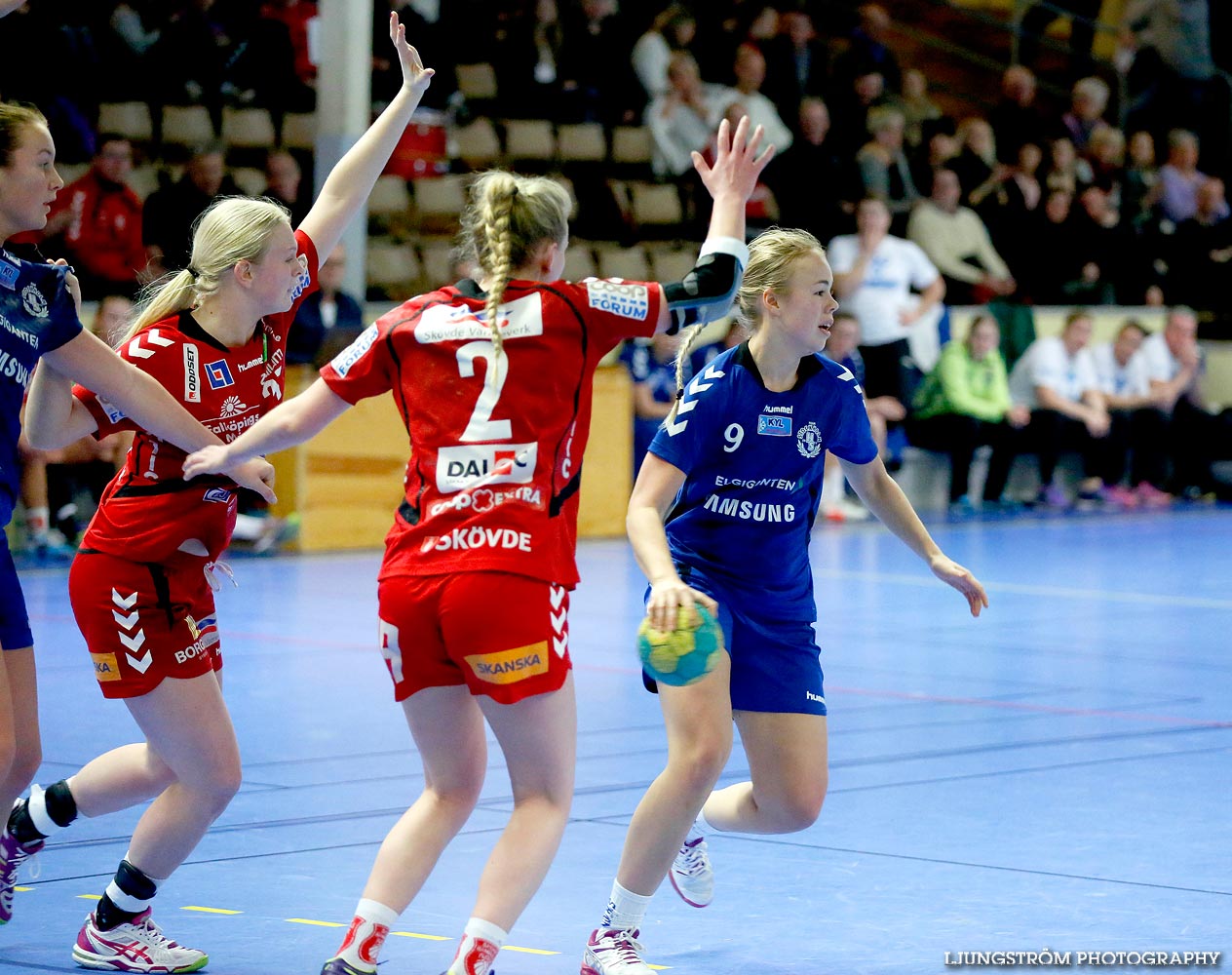 Ungdoms-SM Steg 4 Damjuniorer Spårvägens HF-Skövde HF 20-17,dam,Skövde Idrottshall,Skövde,Sverige,Handboll,,2015,103229