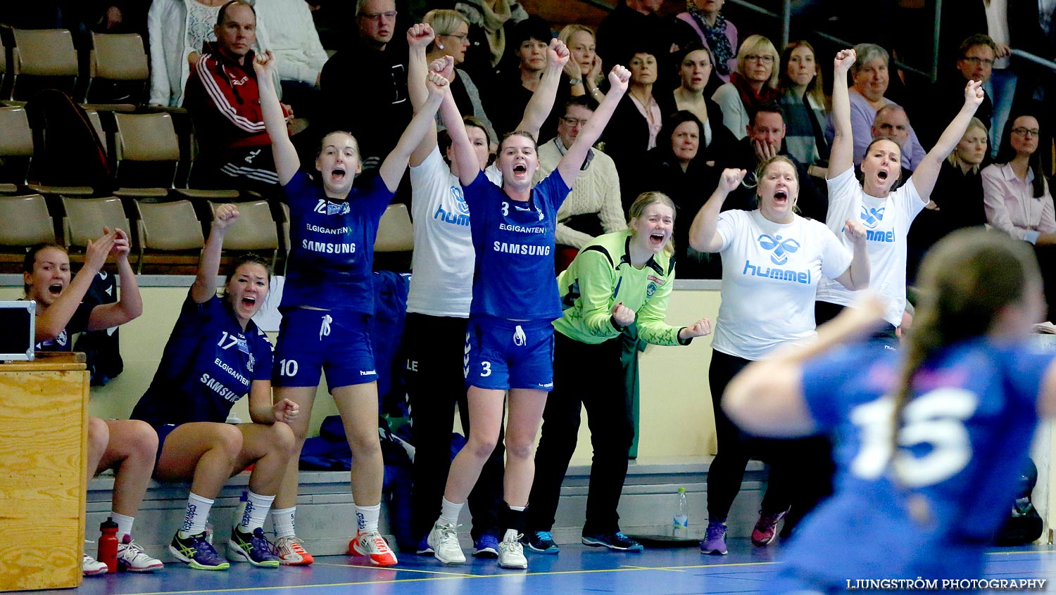 Ungdoms-SM Steg 4 Damjuniorer Spårvägens HF-Skövde HF 20-17,dam,Skövde Idrottshall,Skövde,Sverige,Handboll,,2015,103235