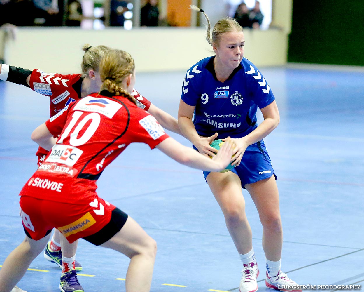 Ungdoms-SM Steg 4 Damjuniorer Spårvägens HF-Skövde HF 20-17,dam,Skövde Idrottshall,Skövde,Sverige,Handboll,,2015,103253