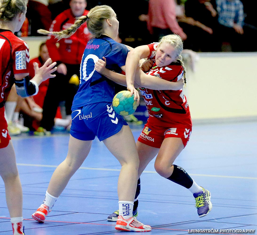 Ungdoms-SM Steg 4 Damjuniorer Spårvägens HF-Skövde HF 20-17,dam,Skövde Idrottshall,Skövde,Sverige,Handboll,,2015,103266