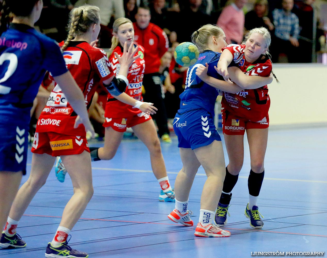 Ungdoms-SM Steg 4 Damjuniorer Spårvägens HF-Skövde HF 20-17,dam,Skövde Idrottshall,Skövde,Sverige,Handboll,,2015,103267