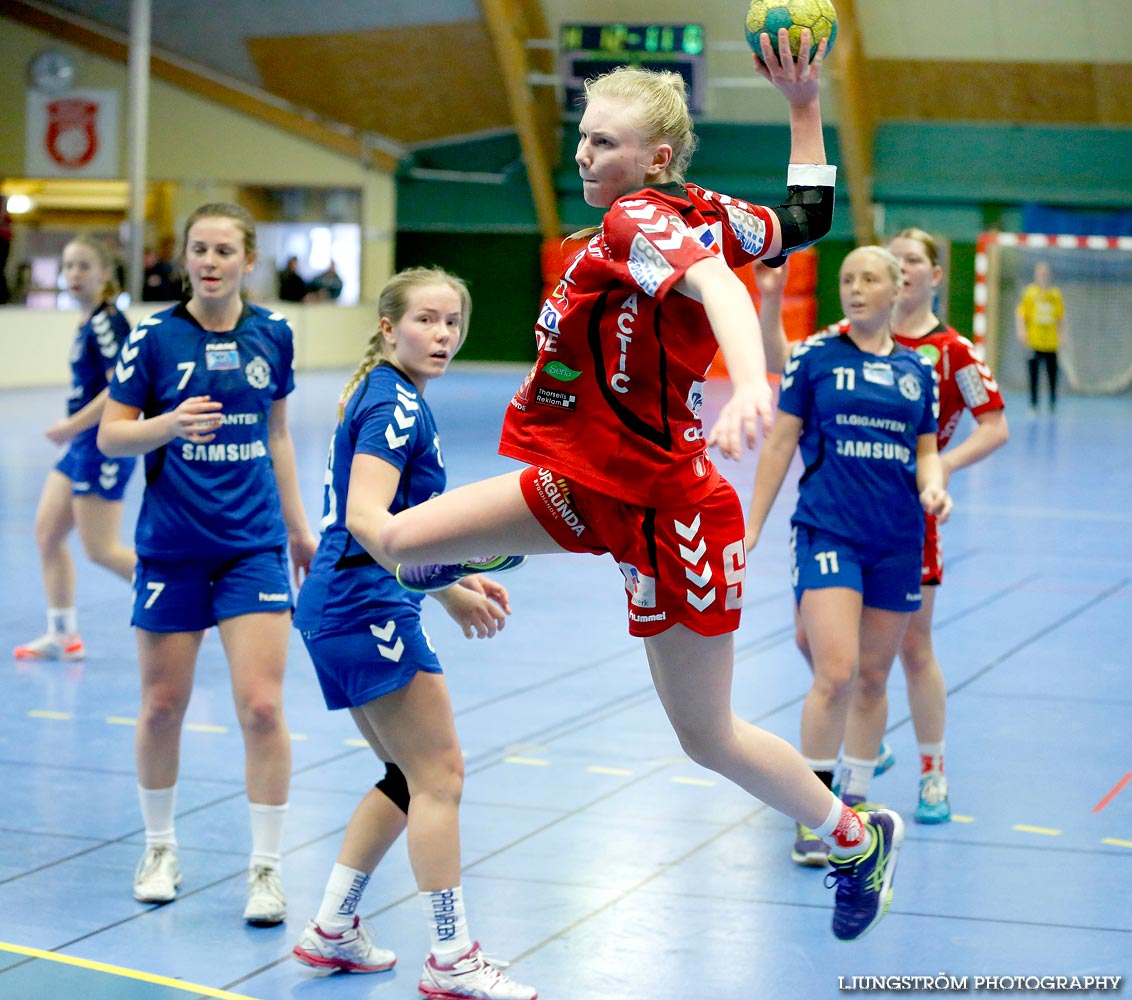 Ungdoms-SM Steg 4 Damjuniorer Spårvägens HF-Skövde HF 20-17,dam,Skövde Idrottshall,Skövde,Sverige,Handboll,,2015,103284