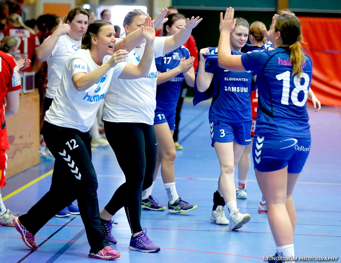 Ungdoms-SM Steg 4 Damjuniorer Spårvägens HF-Skövde HF 20-17,dam,Skövde Idrottshall,Skövde,Sverige,Handboll,,2015,103302