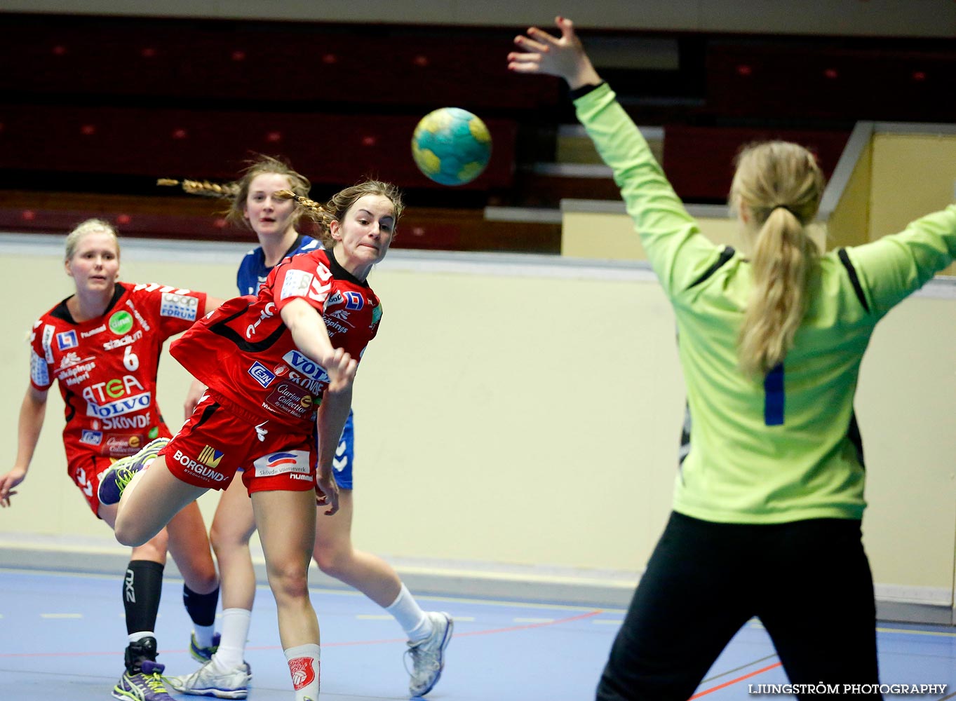 Ungdoms-SM Steg 4 Damjuniorer Spårvägens HF-Skövde HF 20-17,dam,Skövde Idrottshall,Skövde,Sverige,Handboll,,2015,103310