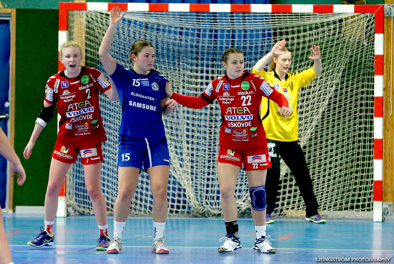 Ungdoms-SM Steg 4 Damjuniorer Spårvägens HF-Skövde HF 20-17,dam,Skövde Idrottshall,Skövde,Sverige,Handboll,,2015,103323