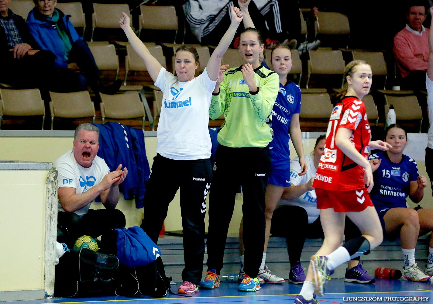 Ungdoms-SM Steg 4 Damjuniorer Spårvägens HF-Skövde HF 20-17,dam,Skövde Idrottshall,Skövde,Sverige,Handboll,,2015,103333