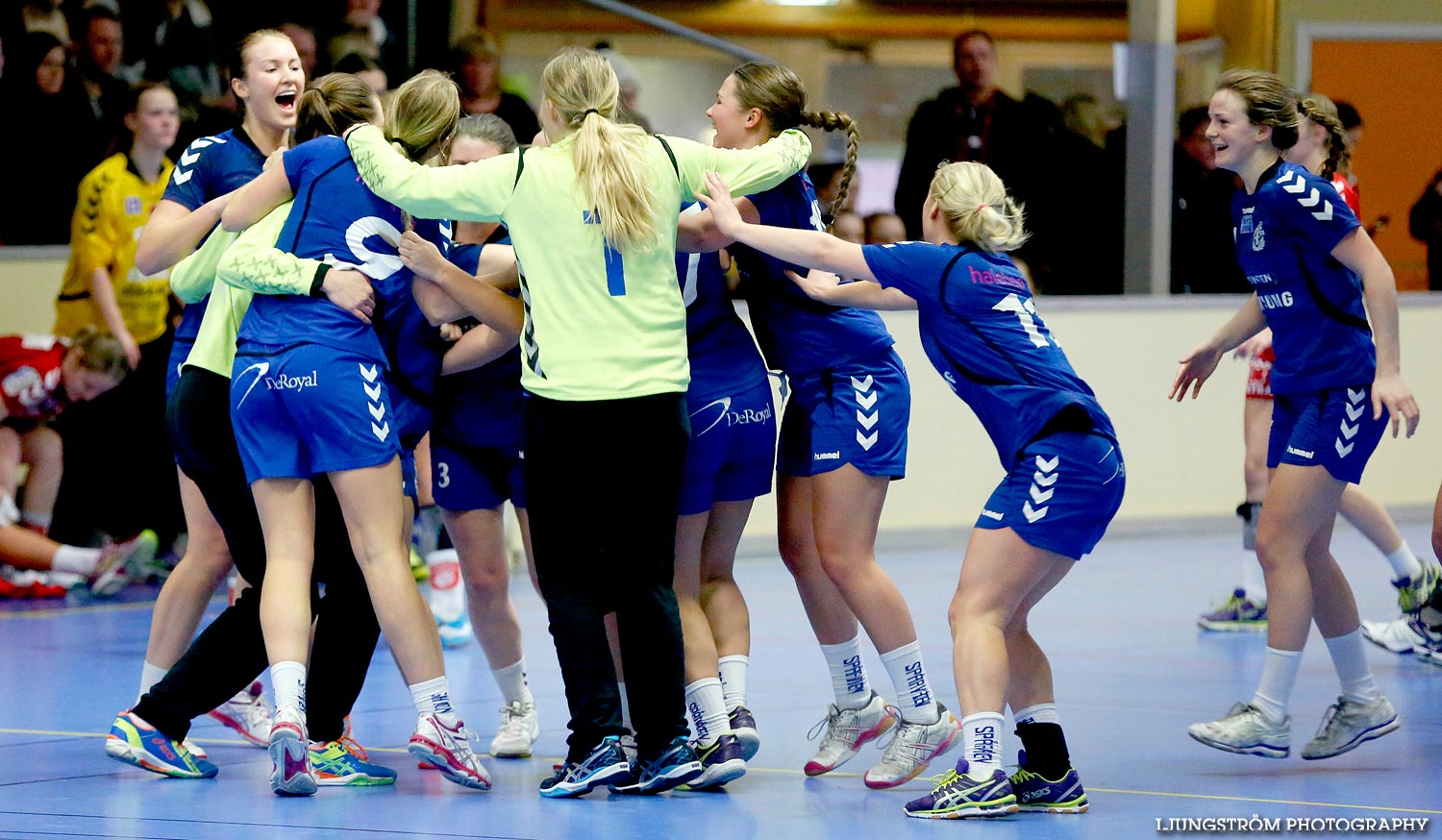 Ungdoms-SM Steg 4 Damjuniorer Spårvägens HF-Skövde HF 20-17,dam,Skövde Idrottshall,Skövde,Sverige,Handboll,,2015,103336