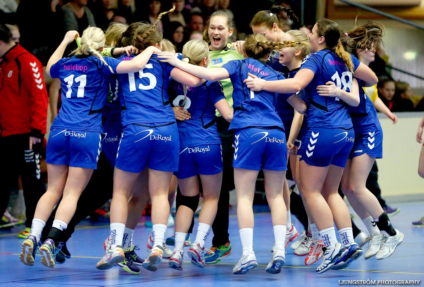 Ungdoms-SM Steg 4 Damjuniorer Spårvägens HF-Skövde HF 20-17,dam,Skövde Idrottshall,Skövde,Sverige,Handboll,,2015,103337