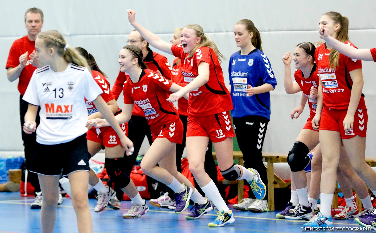 Ungdoms-SM Steg 4 Flickor B Skövde HF-Gustavsbergs IF HK 14-10,dam,Arena Skövde,Skövde,Sverige,Ungdoms-SM,Handboll,2015,106837