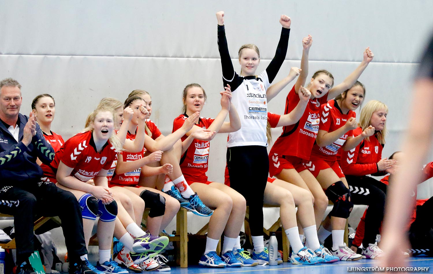 Ungdoms-SM Steg 4 Flickor B GW Landskrona HK-Skövde HF 19-24,dam,Arena Skövde,Skövde,Sverige,Ungdoms-SM,Handboll,2015,106869